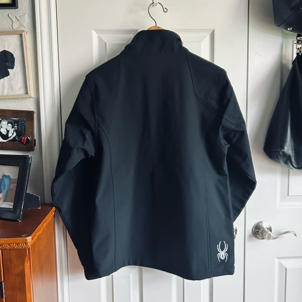 Spyder black elevation softshell utility jacket n… - image 8